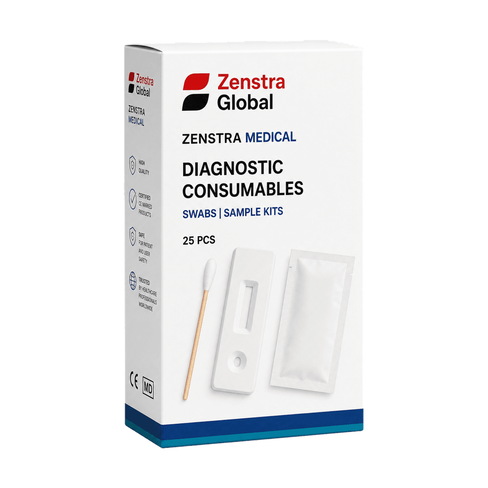 Zenstra Medical Diagnostic Consumables packaging