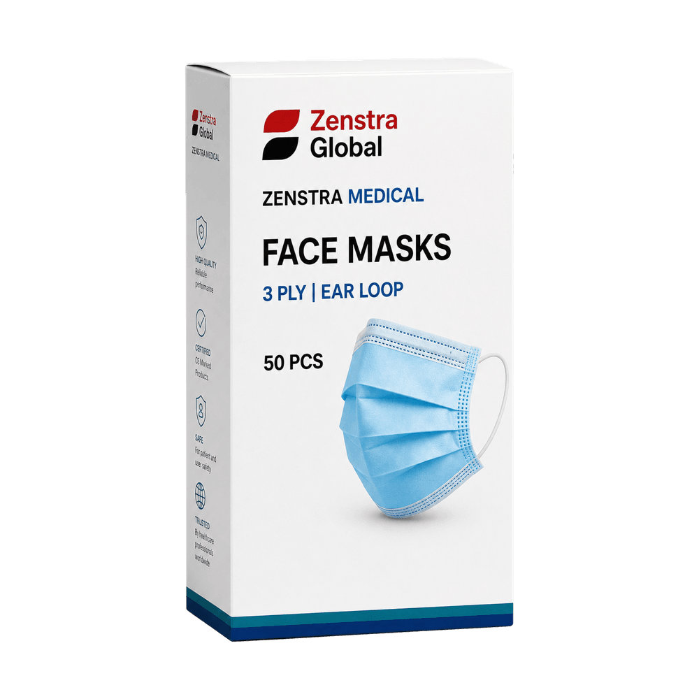 Zenstra Medical Face Masks packaging